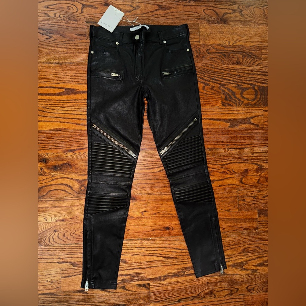 Givenchy Leather Biker Pants — Size 36 — never worn, tag attached